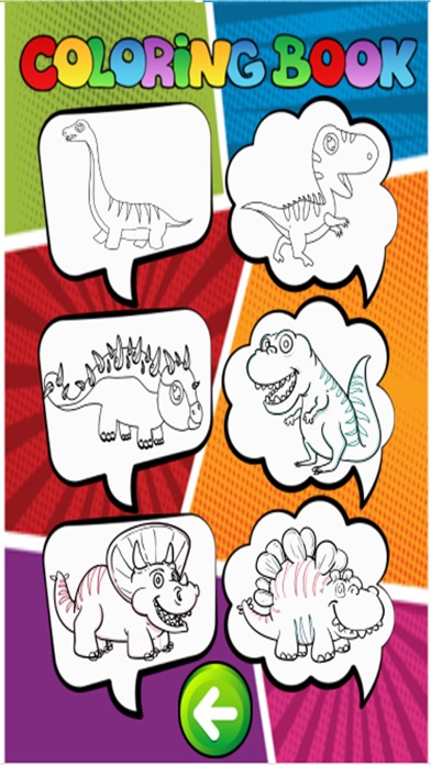 How to cancel & delete Dinosaur coloring page for kid doodle coloringbook from iphone & ipad 4