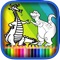 Coloring Book - Dragons and Dinosaurs FREE