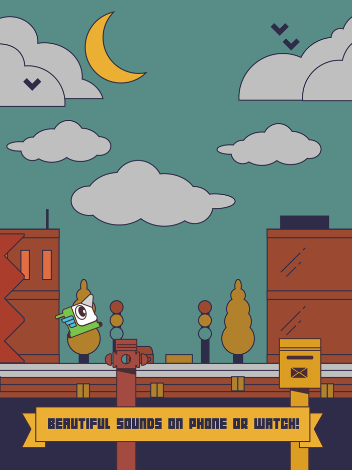 Unicorn Bird Watch retro jump