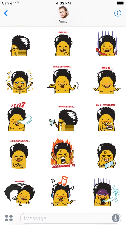 Afro Guy Stickers