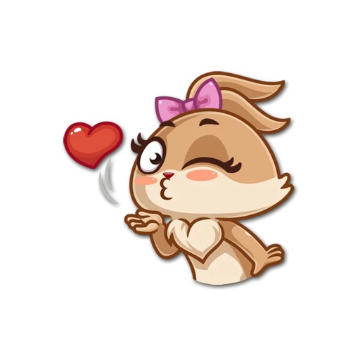 Bunny Lover - sticker pack for iMessage icon