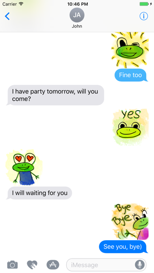 Funny Frogs Stickers(圖2)-速報App