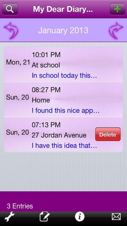 My Dear Diary with GPS