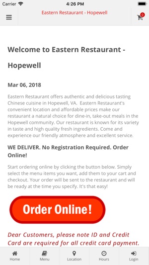 Eastern Restaurant Hopewell(圖1)-速報App