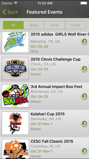 GotSoccer Featured Events(圖2)-速報App