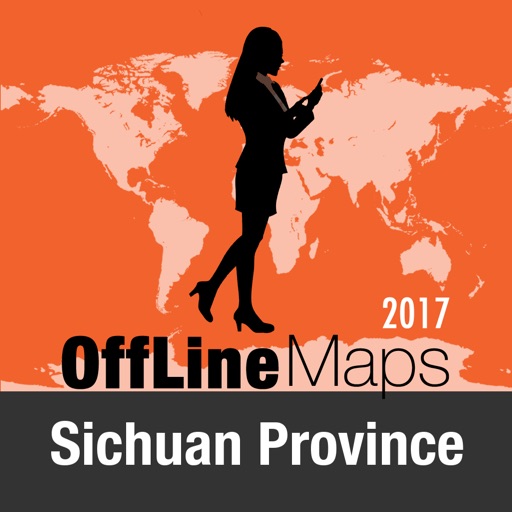 Sichuan Province Offline Map and Travel Trip Guide icon