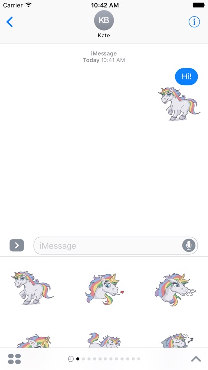 Rainbow Unicorn Sticker screenshot-3