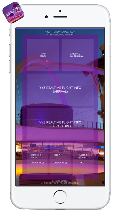 YYZ AIRPORT - Realtime Guide- TORONTO PEARSON INTL