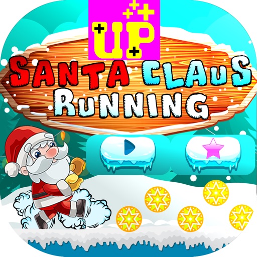 Santa Claus Running Christmas icon
