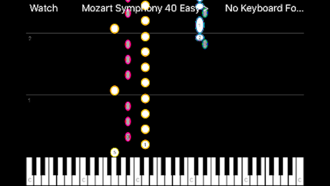 Piano Celestial - midi falling notes