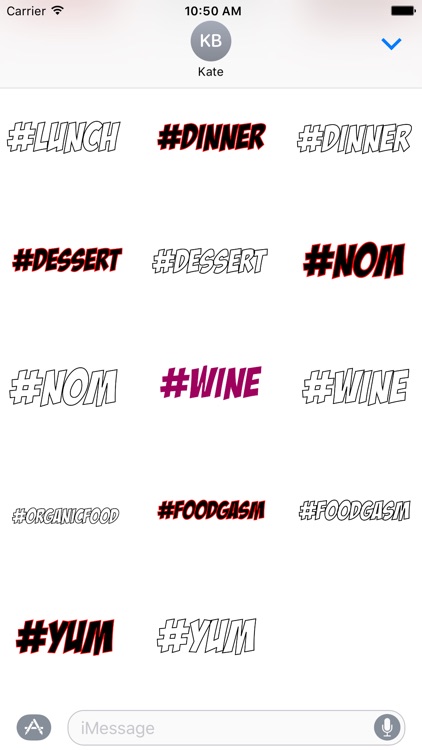 #Foodie-Hashtag Stickers for Food Lovers! screenshot-3