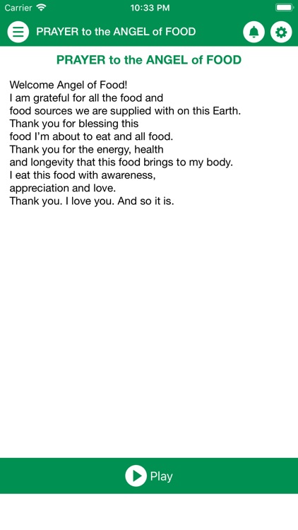 PRAYER To The ANGEL Of FOOD