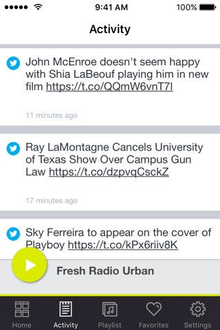 Скриншот из Fresh Radio Urban