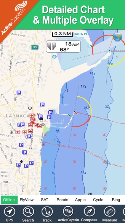 Cyprus offline charts GPS maps Navigator