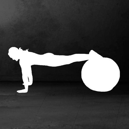 Exercise Ball Workout Routine - Core strength exercises with a fitness ball icon