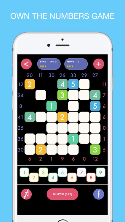 Addic6ion Free - Own The Numbers Puzzle Game screenshot-0