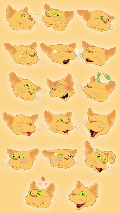 Golden Cat emoji screenshot-3