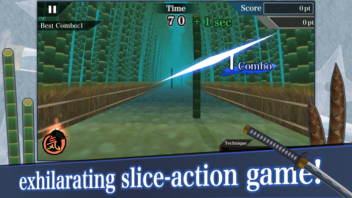 Samurai Sword Slashing Action