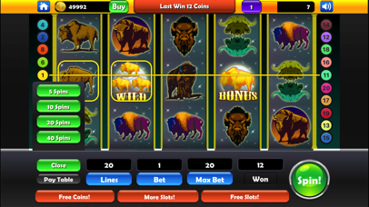 Slots: Buffalo Moon Casino screenshot 3