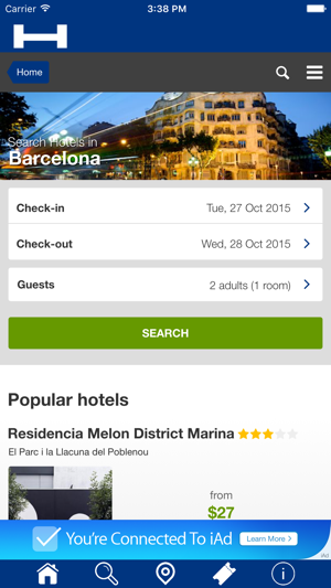 Barcelona對於今晚與地圖和旅行遊覽比較和預訂酒店