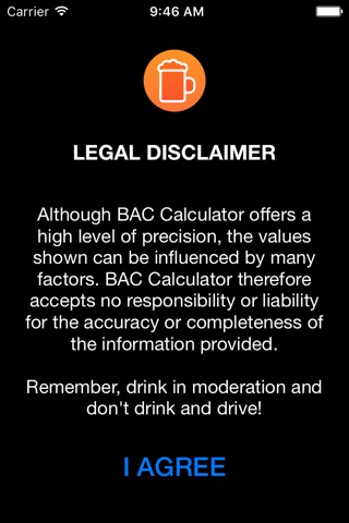 BAC Calculator - Simple and quick way to estimate your level of intoxication based on your weight and gender screenshot 2