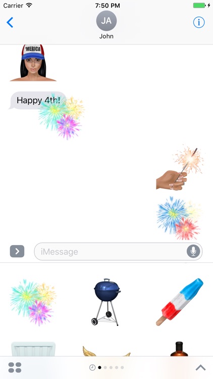 KIMOJI Stickers - 4th Of July Pack