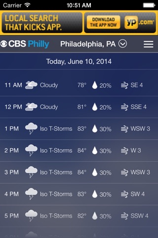 CBS Philly Weather screenshot 4