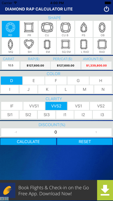 How to cancel & delete Diamond Rap Calculator Lite from iphone & ipad 4