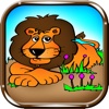 Coloring Book Lion Kids King of the Jungle