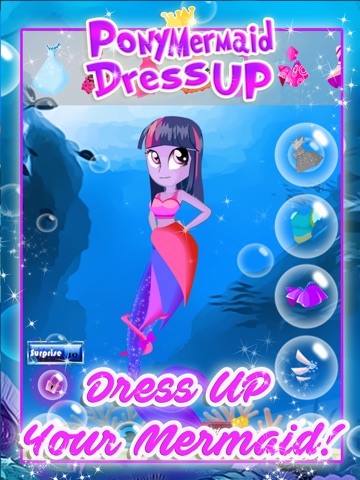 Mermaid Pony Dress Up Games for My Little Girls screenshot 2