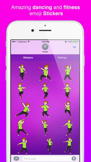 Zumoji Dancing & Fitness emoji Stickers(圖2)-速報App