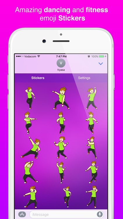 Zumoji Dancing & Fitness emoji Stickers