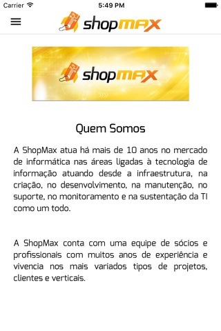 Screenshot of Shop Max