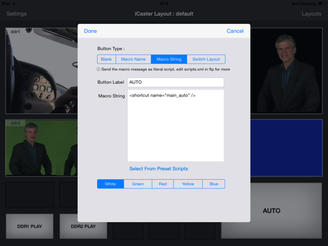 iCaster - Remote Control for NewTek Tricaster Advanced Edition screenshot 3