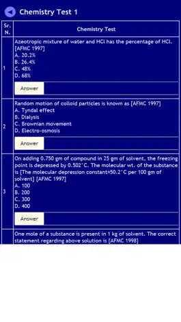 Game screenshot Chemistry Notes & MCQ mod apk