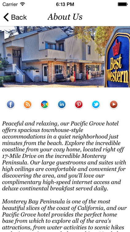 BEST WESTERN The Inn & Suites Pacific Grove