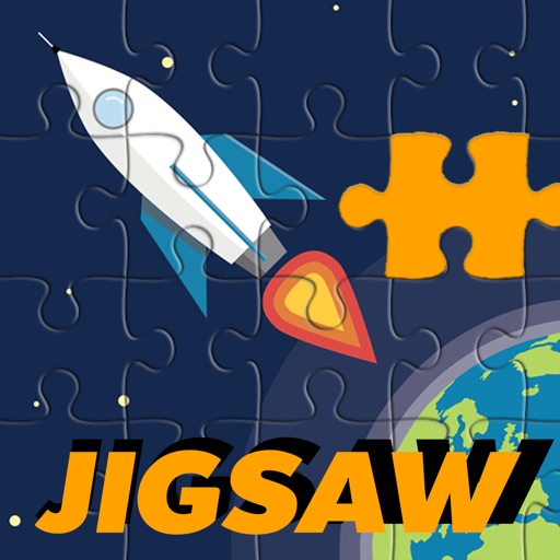 Spaceship Sliding Jigsaw Puzzle for Adult and Kids iOS App