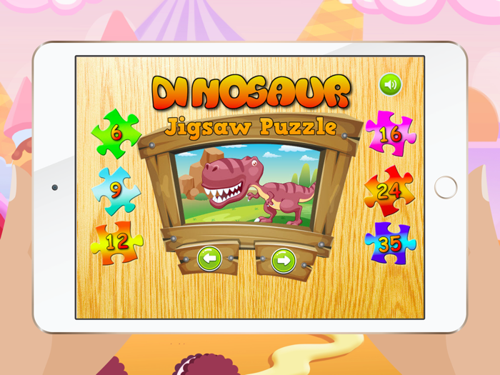 Dinosaurio Rompecabezas - Juego de aprendizaje libre de los cabritos del niño y preescolar