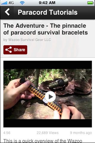 Paracord Styling: Survival Bracelets & Watch Band screenshot 2
