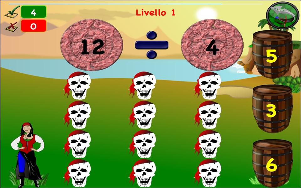 Games Math Pirate Trainer Kids screenshot 4