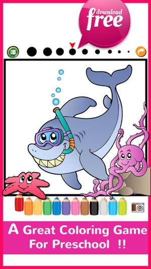 Marine Animals Coloring Book For Kids And Toddlers(圖2)-速報App