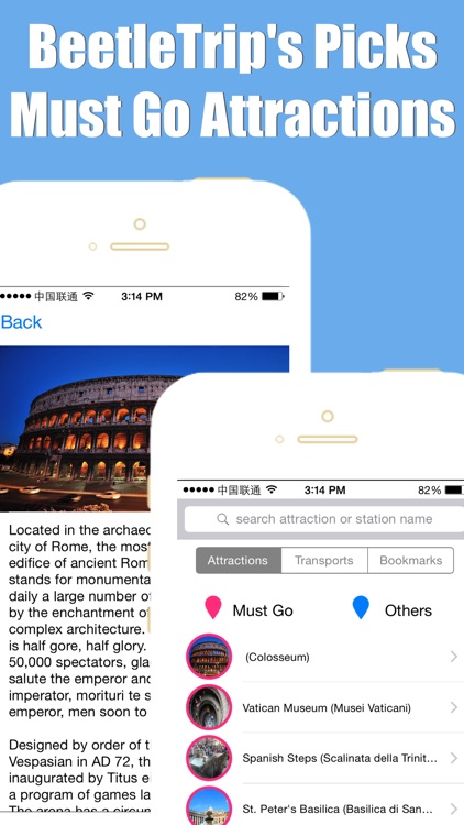 Rome travel guide with offline map and Roma metro transit by BeetleTrip screenshot-4