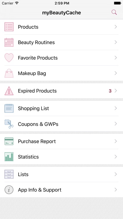 myBeautyCache: Makeup & Beauty Product Organizer