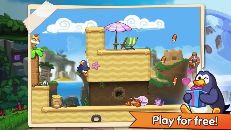 Hopping Penguin: Ice Cream Adventure screenshot-4