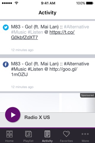 Radio X US screenshot 2