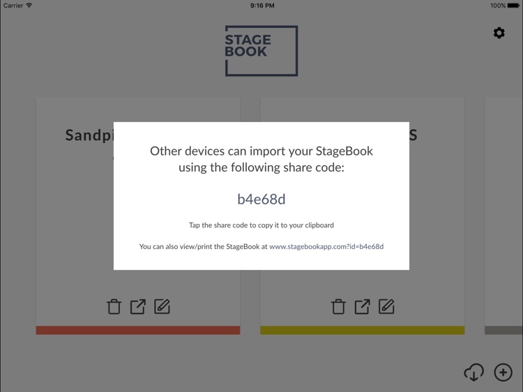 StageBook