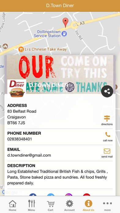 How to cancel & delete D Town Diner Dollingstown from iphone & ipad 4