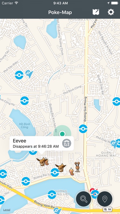 Poke Map Live Map For Pokemon Go By Thu Hoang