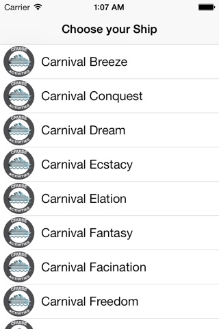 Cruise Activity Carnival screenshot 2