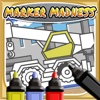 Marker Mania for Boys - A Truck & Construction Coloring Book App